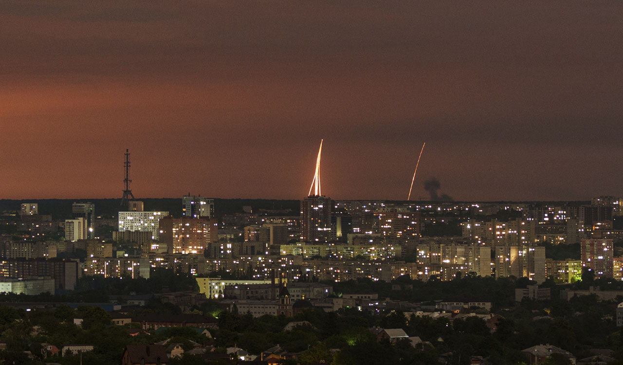 Russia fires volley of missiles, including Kinzhal, at Ukraine