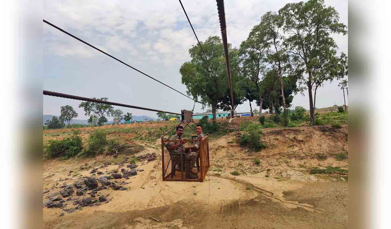 CRPF builds ropeway for tribal hamlets
