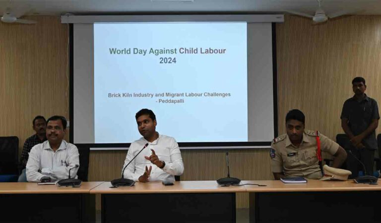 Collector calls for schooling for children of migrant labourers