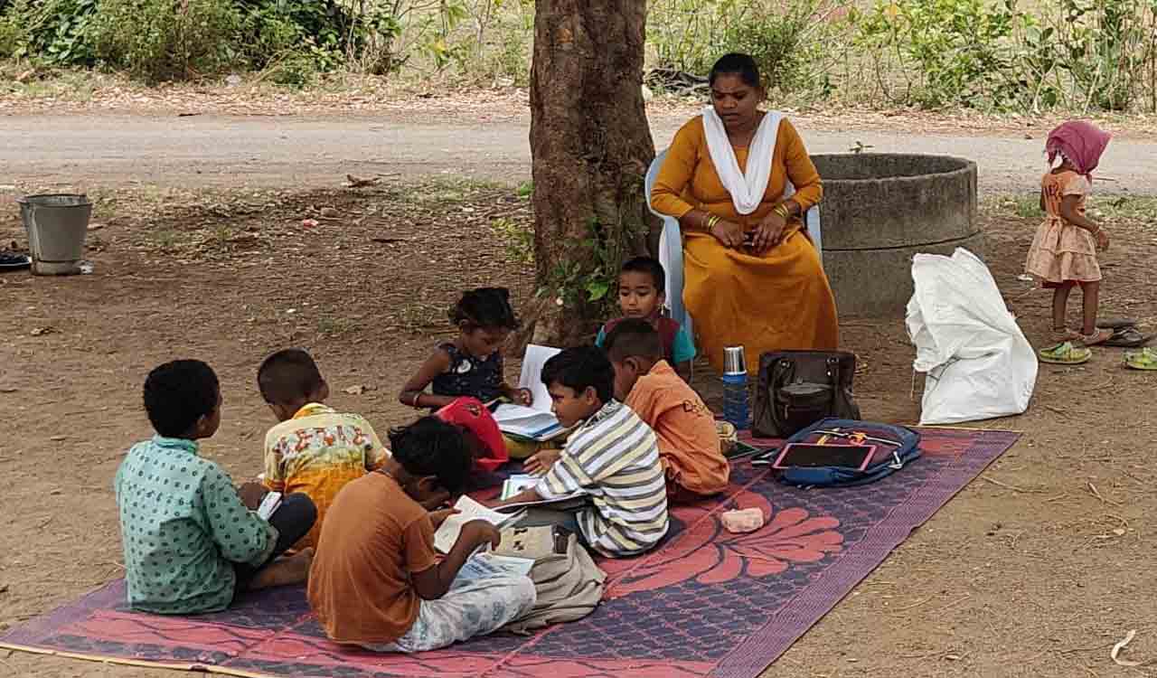 Problems greet students returning to schools in Mancherial