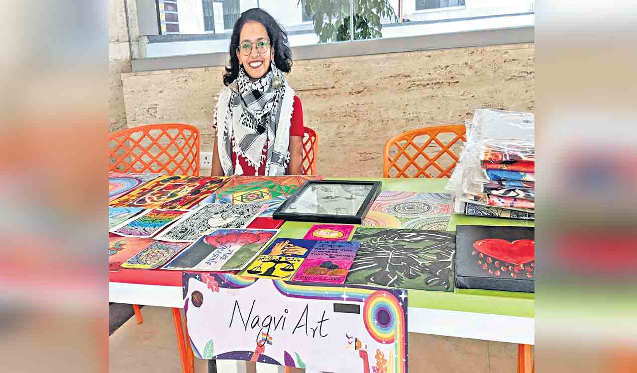 Hyderabad’s queer artist Nagina uses her paintings as a medium for social change