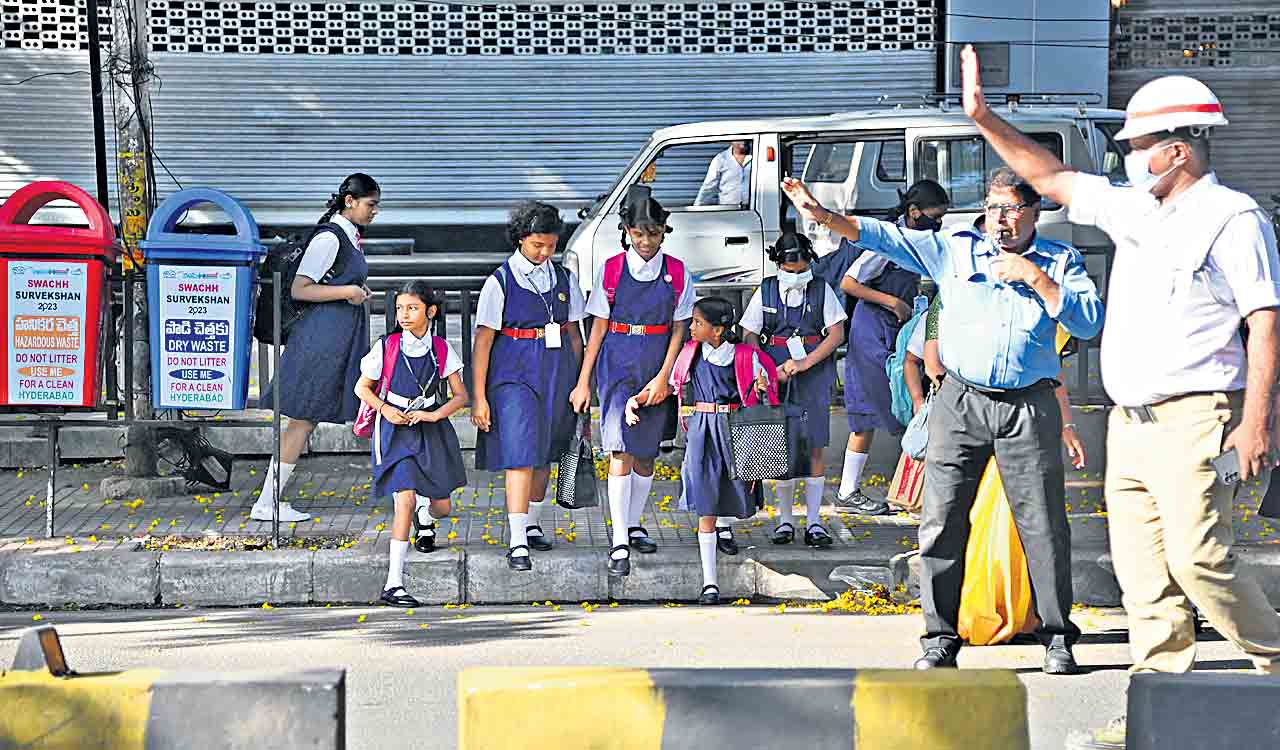 It’s school time for Traffic Police