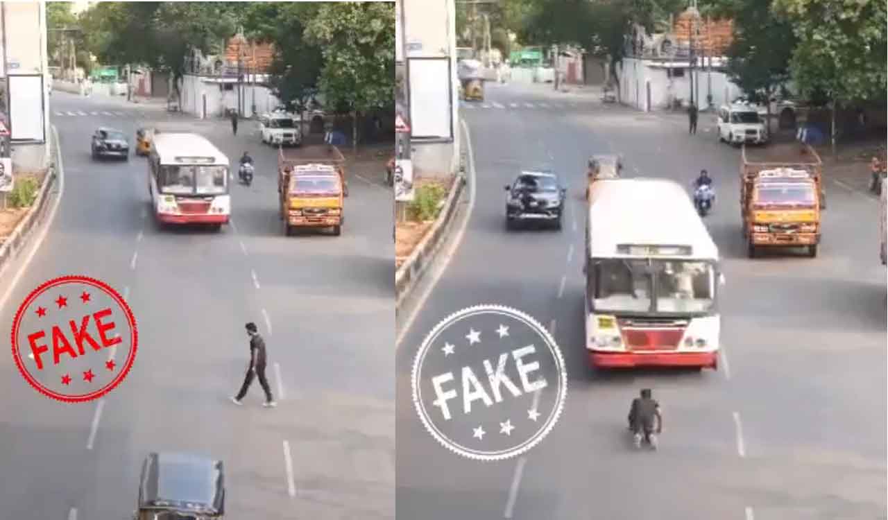 Watch: Fake video of dangerous bus stunt in Hyderabad triggers controversy
