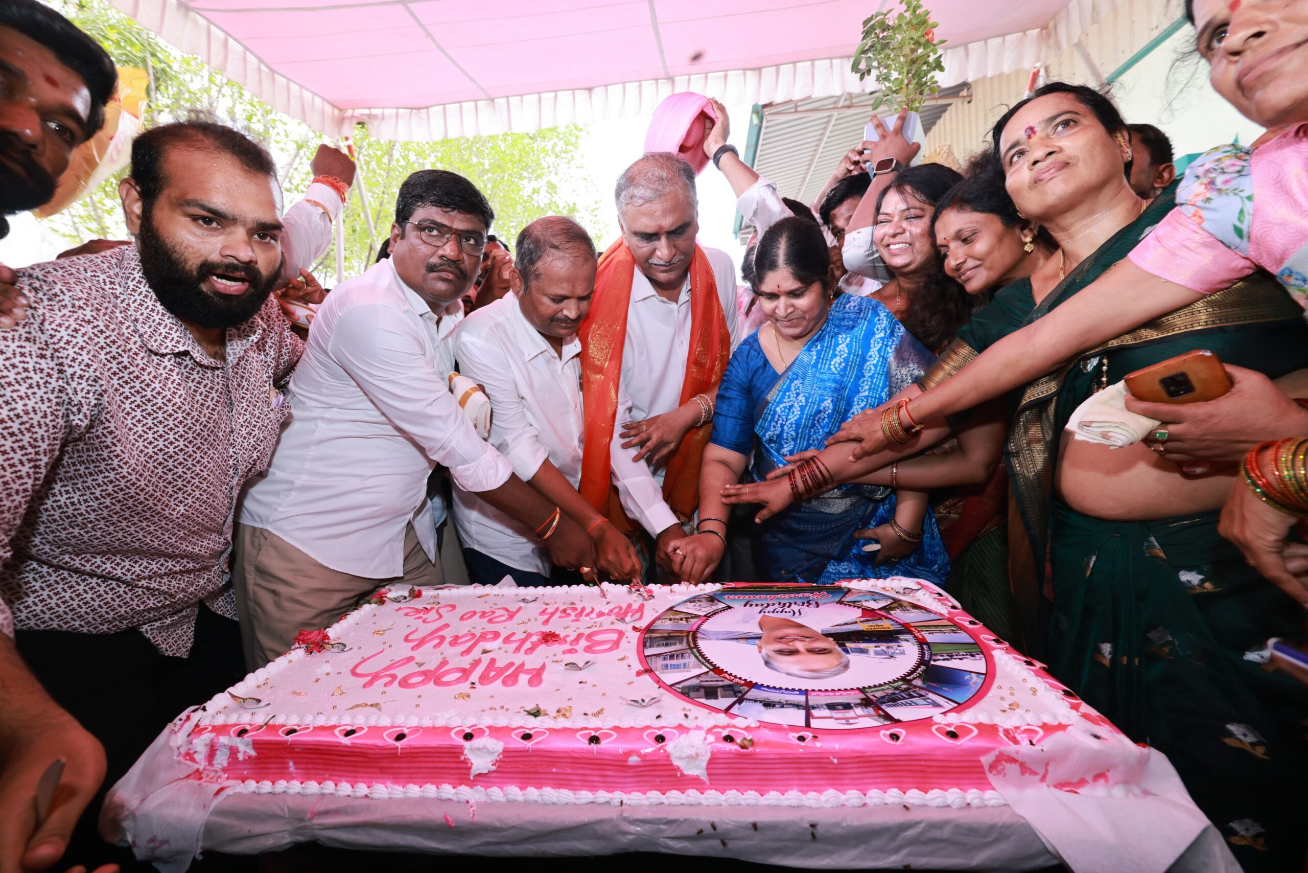 BRS leader Harish Rao’s birthday was celebrated across erstwhile Medak ...