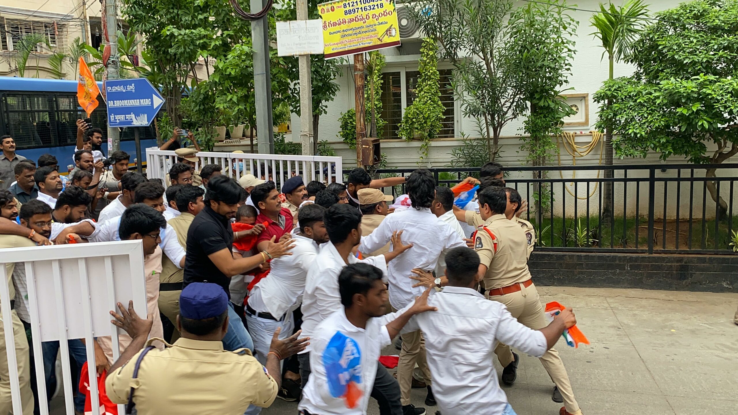 Hyderabad: Protest over NEET issue at Union Minister Kishan Reddy’s ...