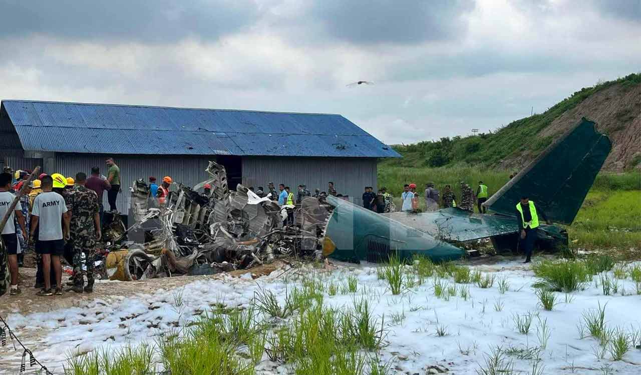 Aircraft with 19 onboard crashes during takeoff at Kathmandu airport