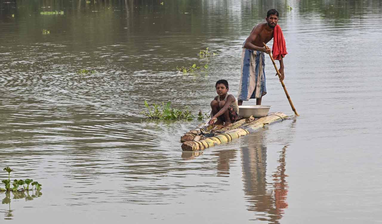 Amit Shah takes stock of flood, rain situation in Assam, UP, Gujarat