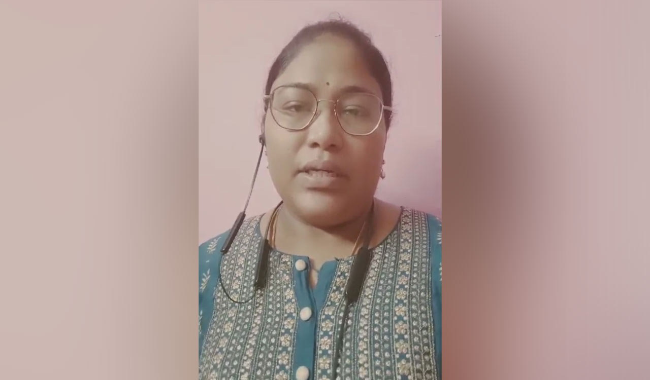 Aswaraopet CI’s wife releases video seeking justice for her husband