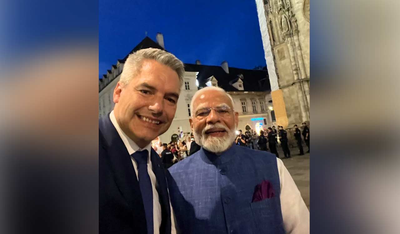 Austrian Chancellor hosts PM Modi for private Vienna engagement