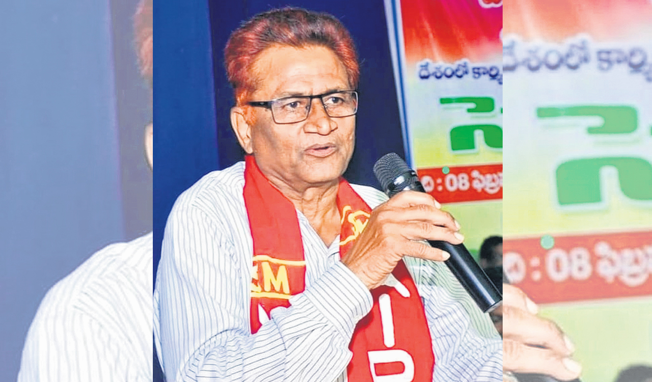 CPI (ML) Mass Line leader Chandrasekhar dies by suicide