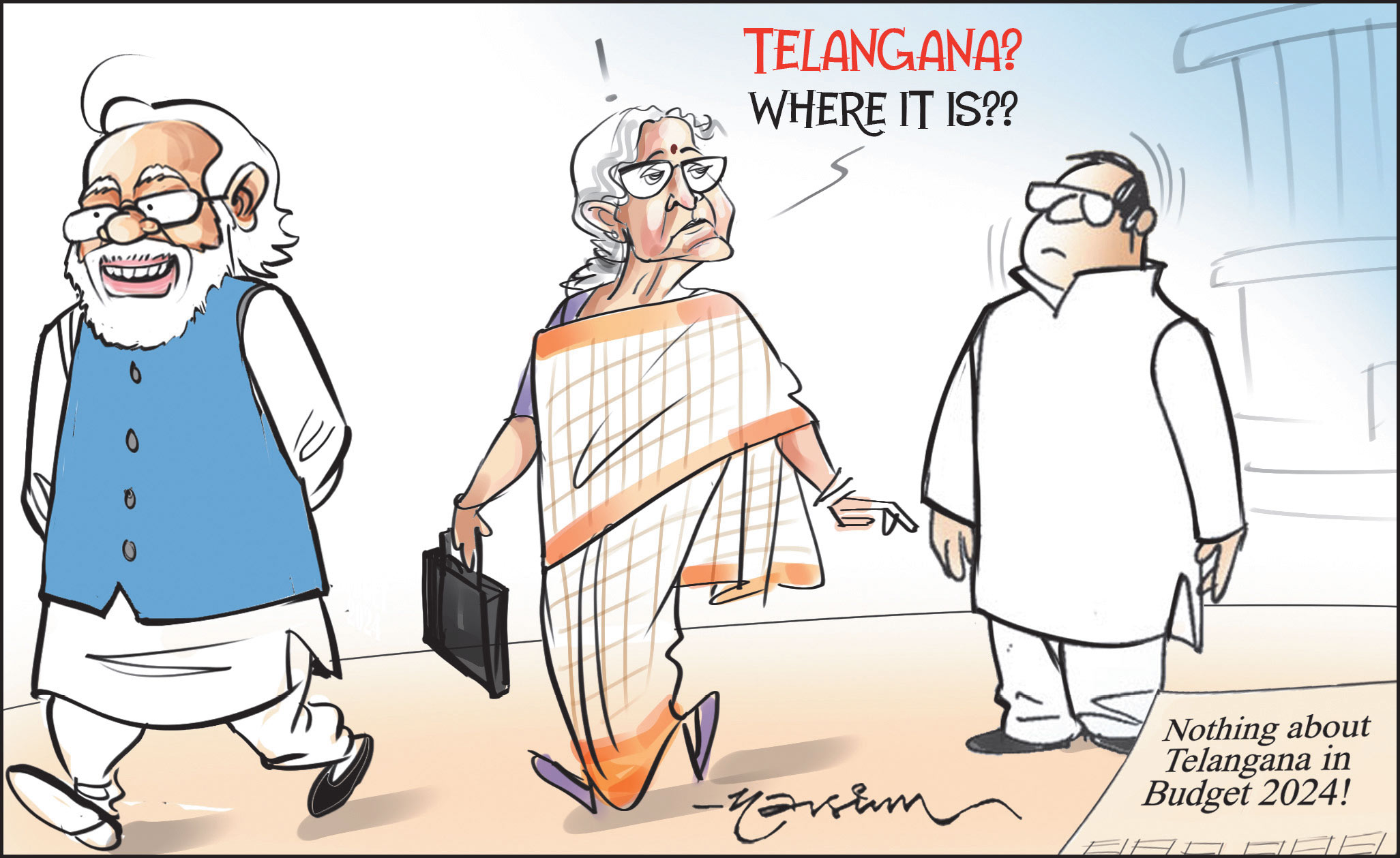 Cartoon Today On July 24, 2024-telangana Today