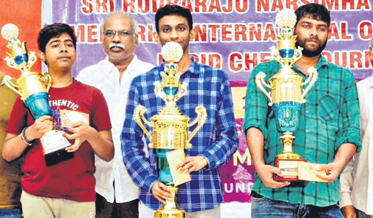 Chess: Podium finish for Telangana’s Bharat and Vignesh