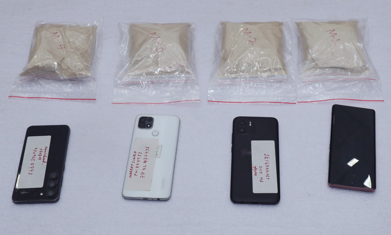 Four drug peddlers arrested in Hyderabad, 1 kg of heroin worth Rs. 7 cr seized from them