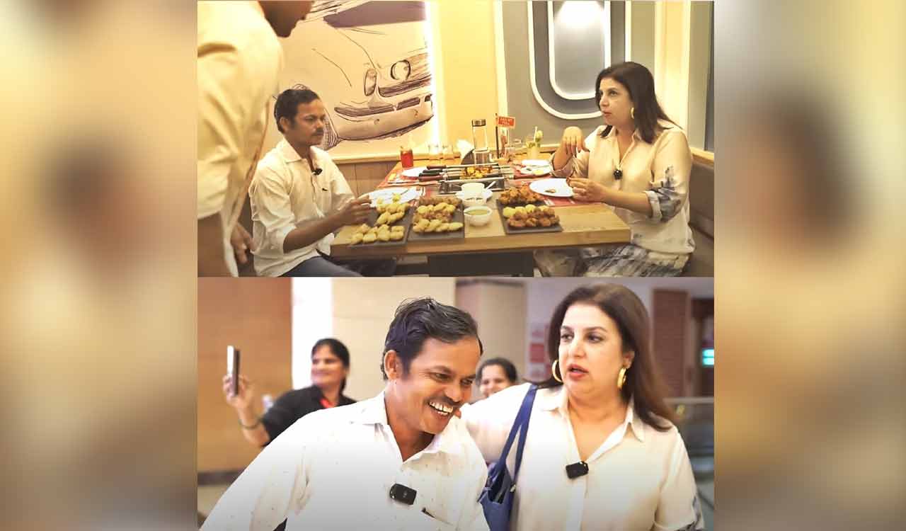 Farah Khan takes her chef out for a treat after reaching milestone