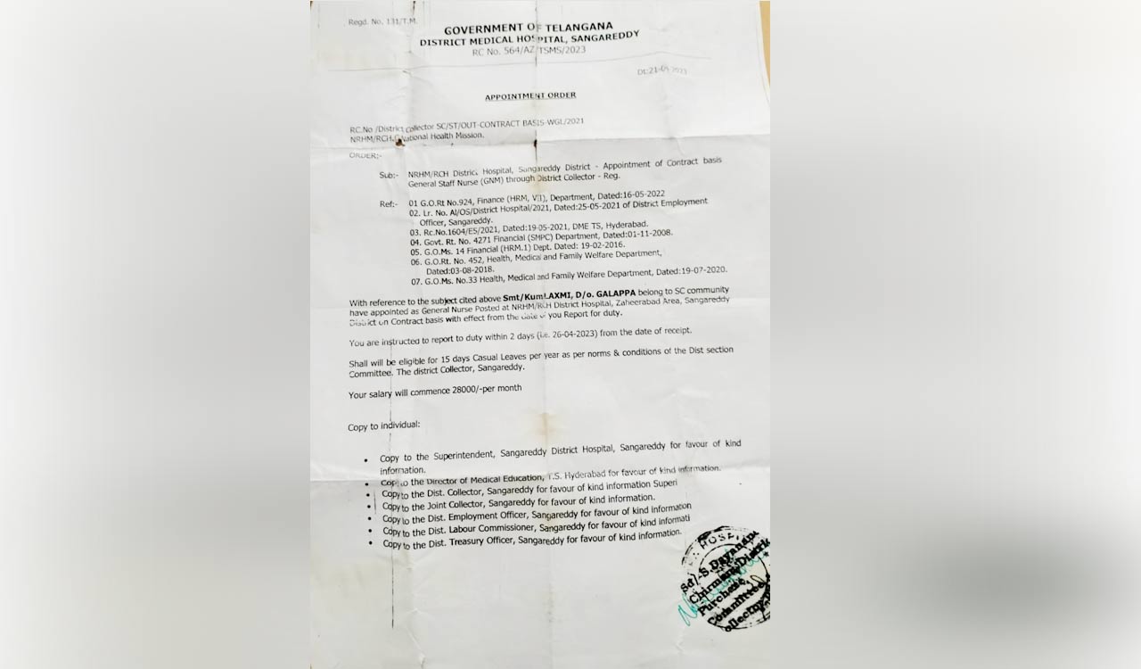 Fraudsters cheat women job-seekers offering Staff Nurse, ANM posts in Sangareddy