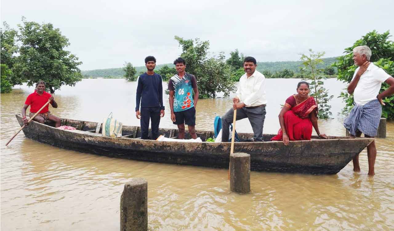 Heavy rains continue to lash Asifabad, affect normal life