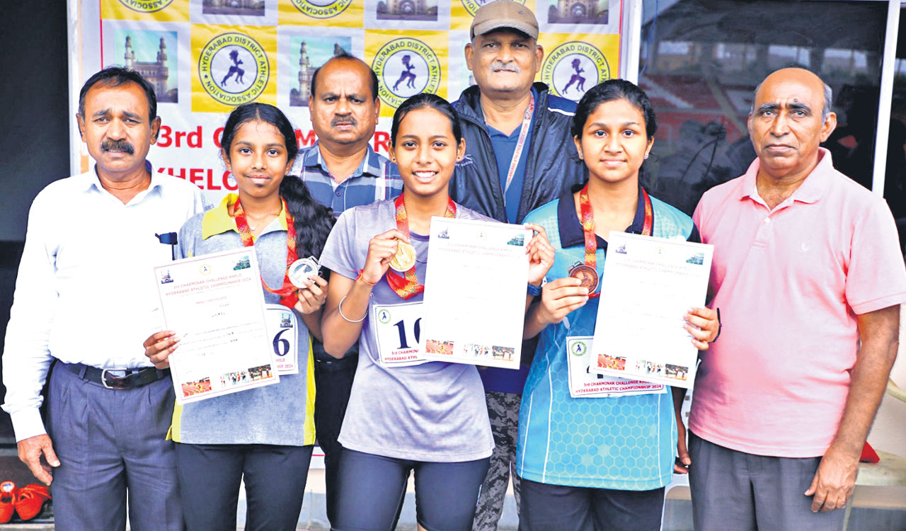 Vaishnavi grabs top honours at 3rd Charminar Challenge Khelo Hyderabad Athletic C’ship