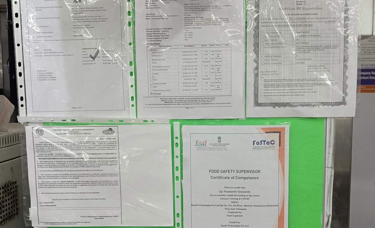 Hyderabad: ITC Limited in Ameerpet inspected by food safety officers, no violations found