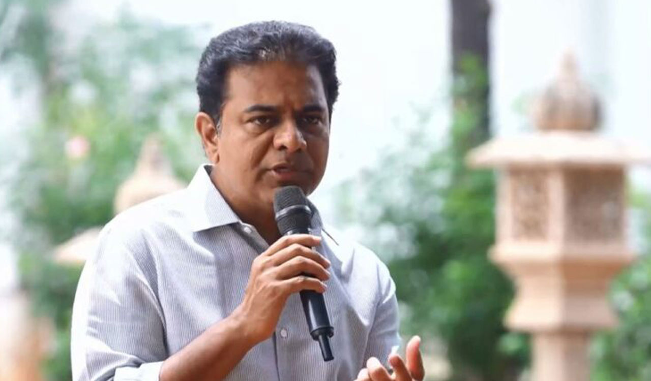 KTR questions Congress government on notifications for two lakh promised jobs
