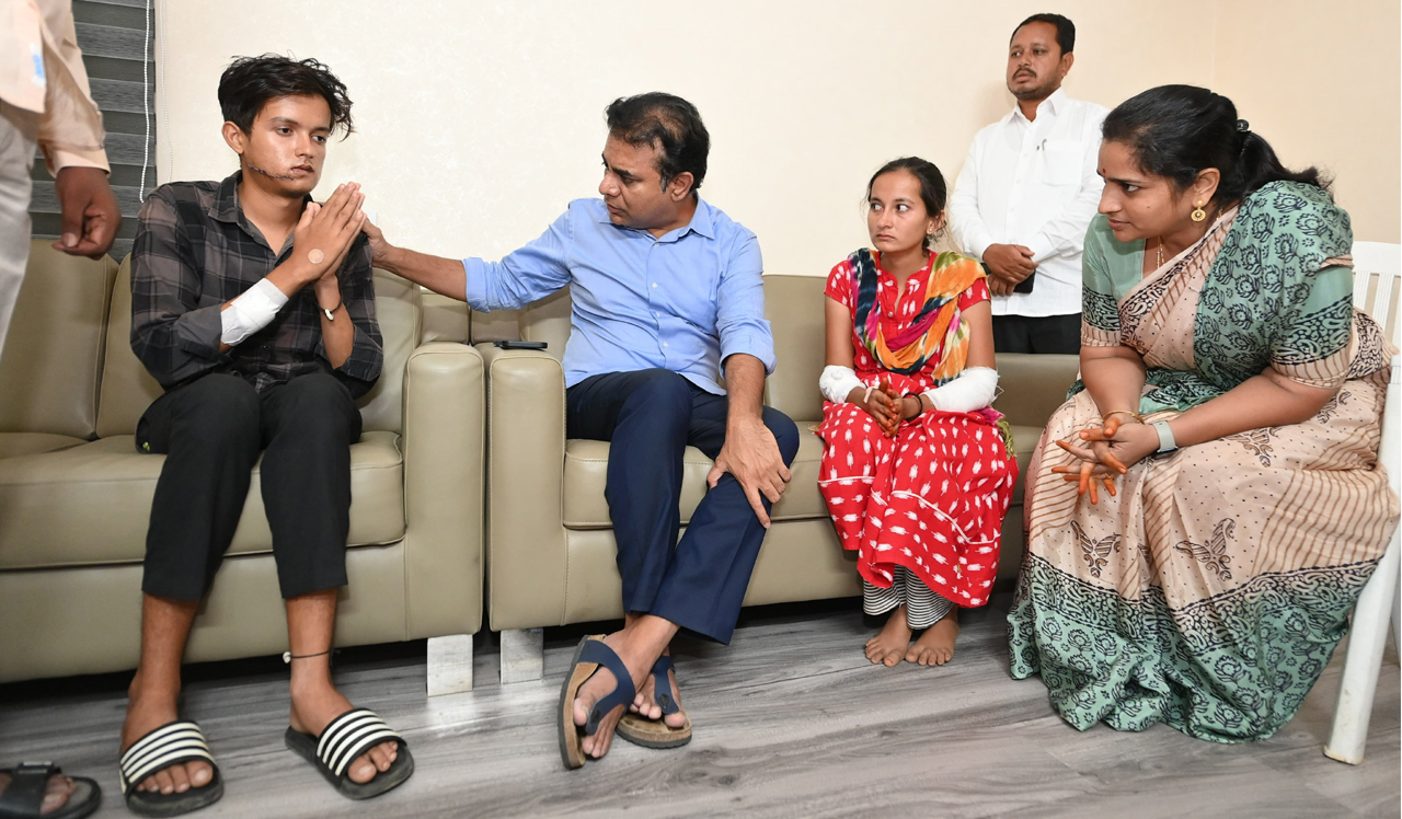 KTR pledges support to orphaned tribal children in Warangal tragedy