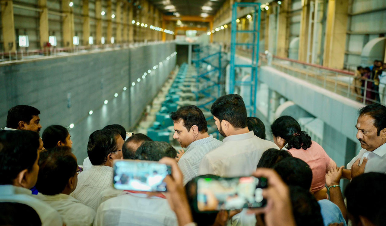 KTR alleges Congress conspiracy to undermine Kaleshwaram project