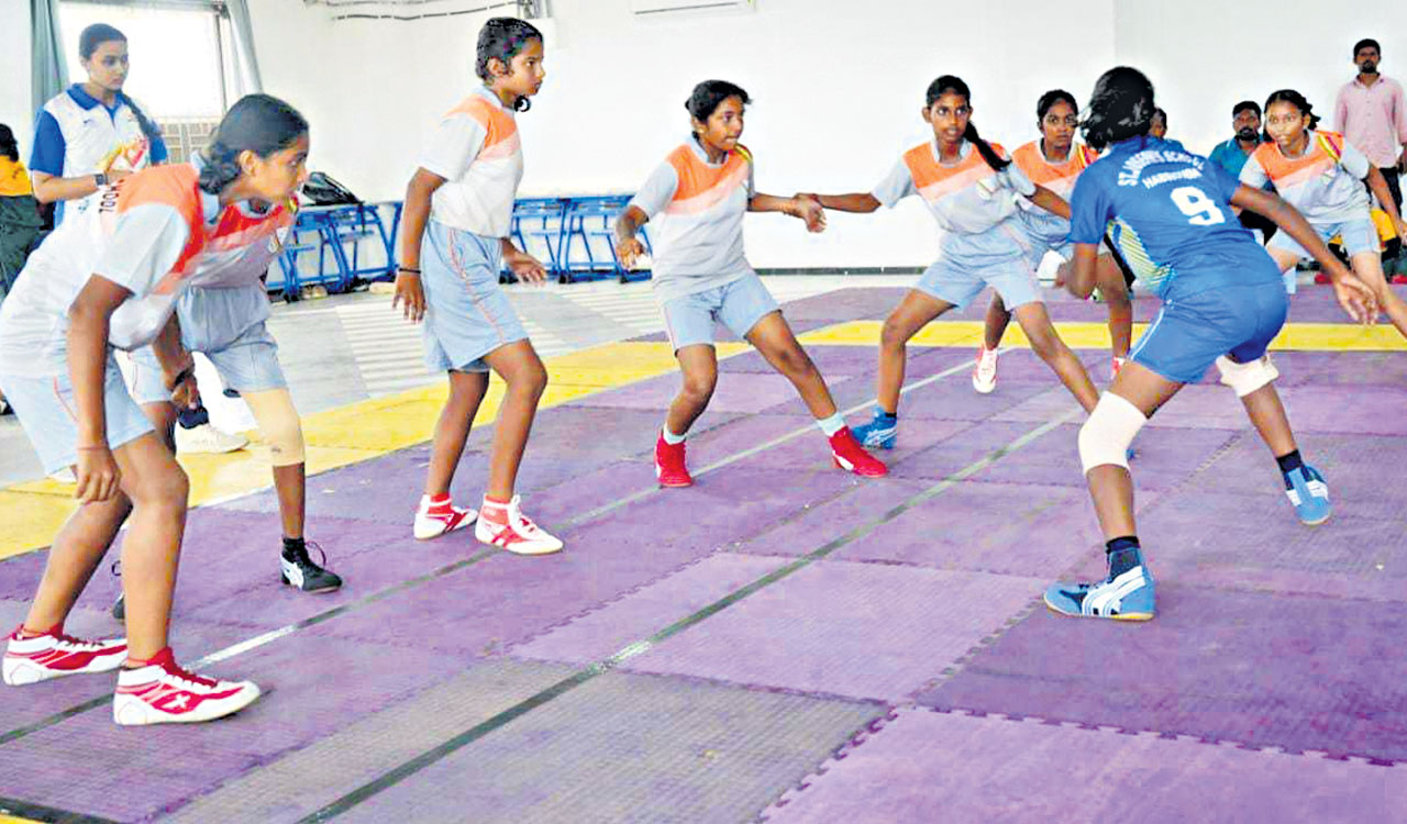 Girls kabaddi tourney begins at Johnson Grammar School