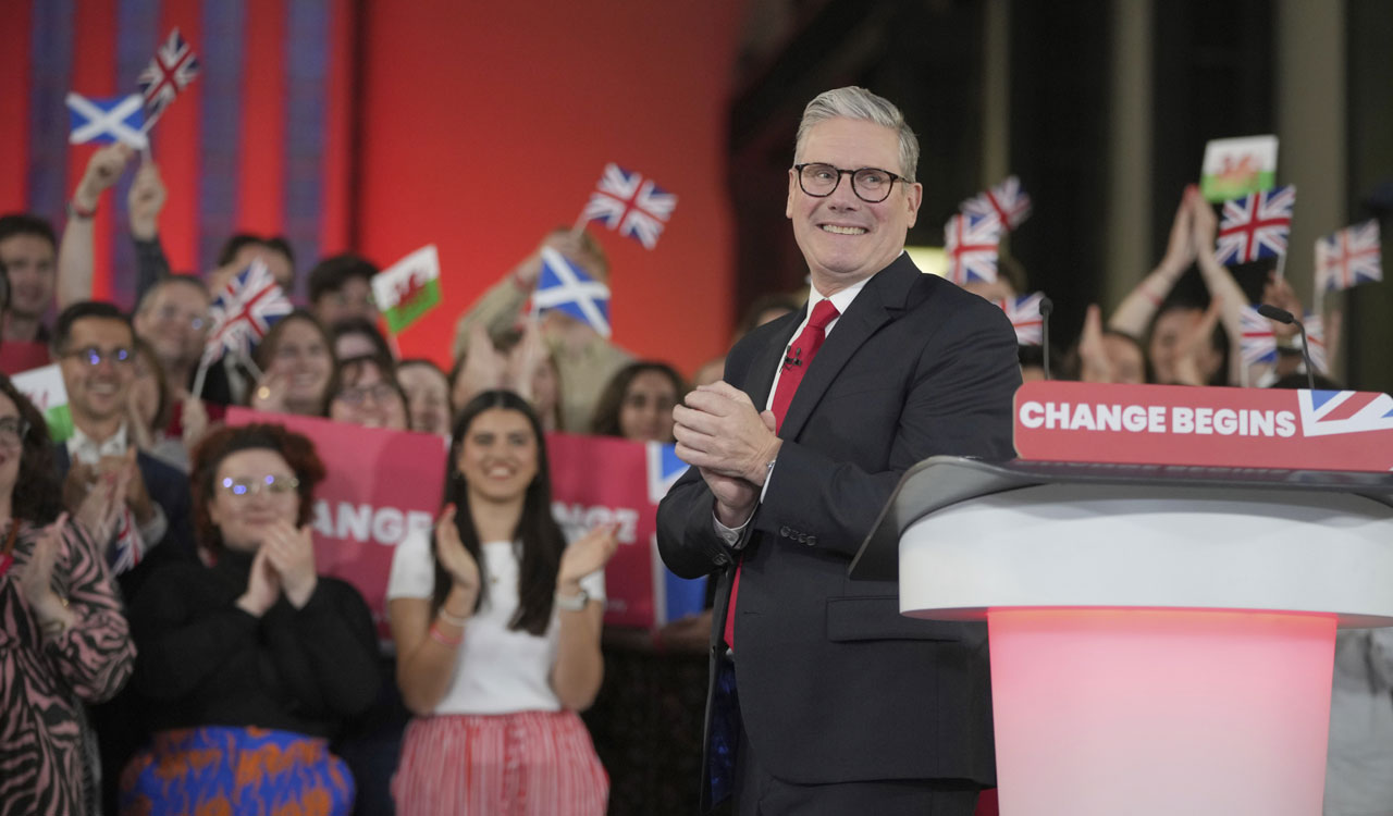 The work of change begins today, says Labour Party leader Keir Starmer