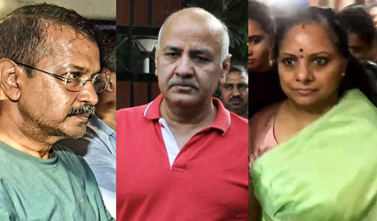 Liquor policy case: CM Kejriwal, Manish Sisodia, and Kavitha’s judicial custody extended