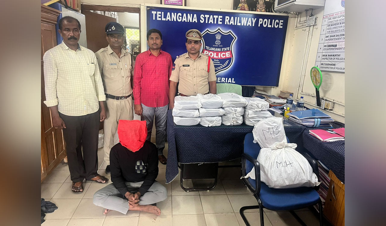 Man from Odisha held for smuggling ganja in Mancherial