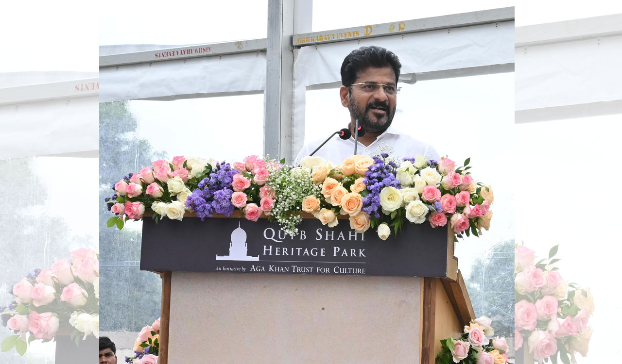 My govt will preserve Telangana’s culture, heritage: CM Revanth at Qutb Shahi Heritage Park inauguration