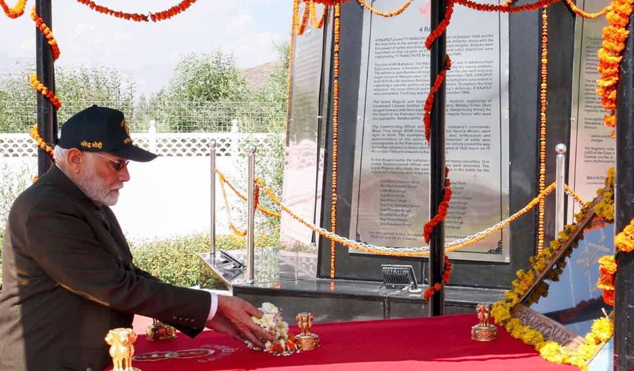 Pak has not learnt any lessons from history: PM Modi on Kargil Vijay Diwas
