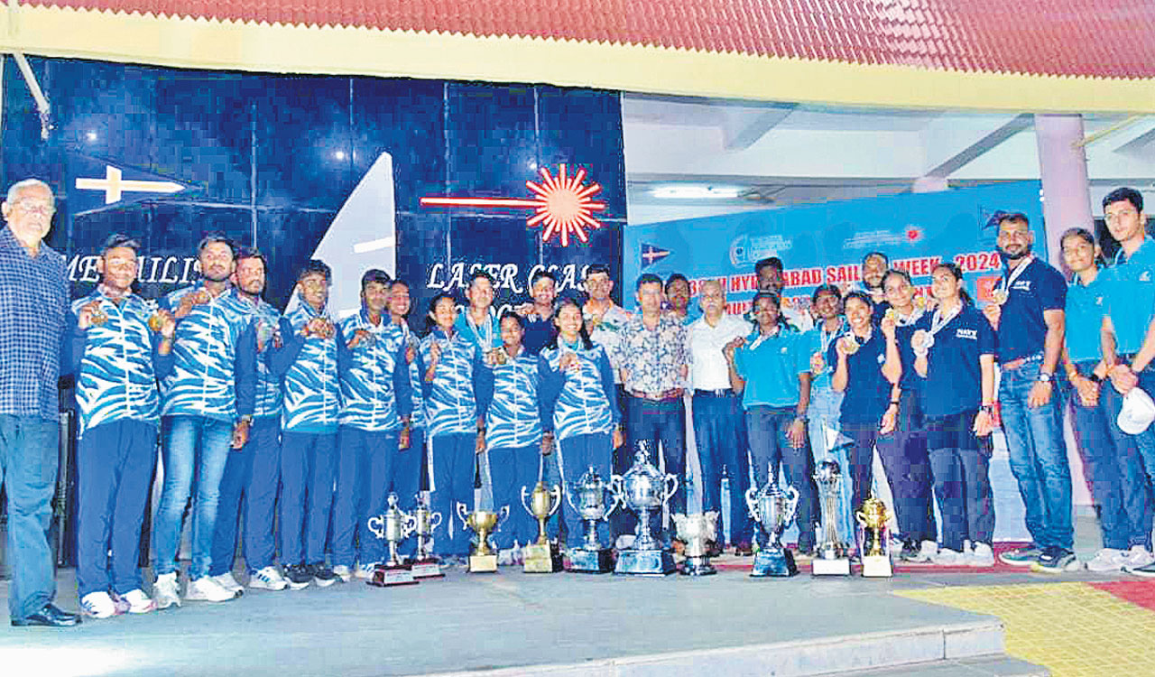 Telangana’s Dharani, Maanya bag sailing medals