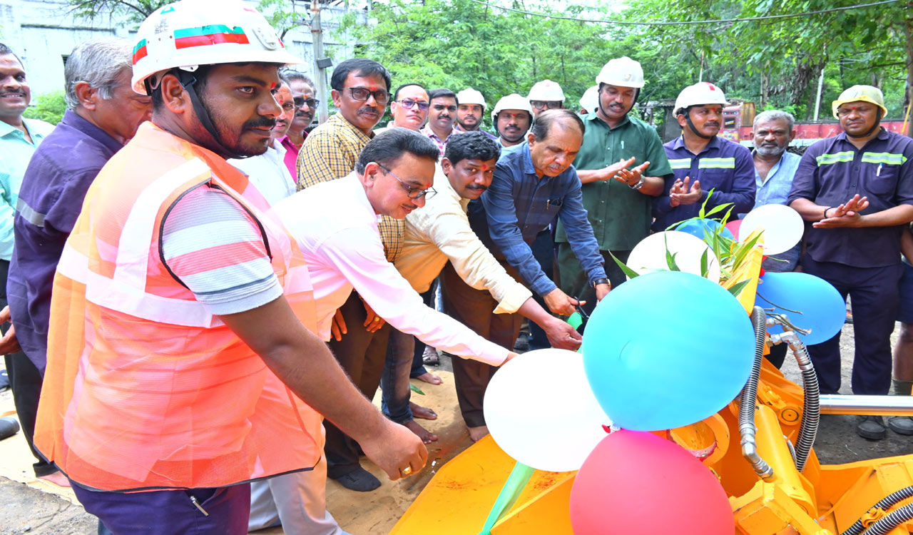 New coal mining machines inaugurated in Mancherial