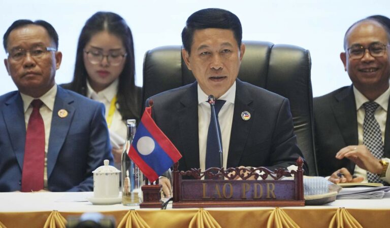 ASEAN meet, Laos Foreign Minister Saleumxay Kommasith