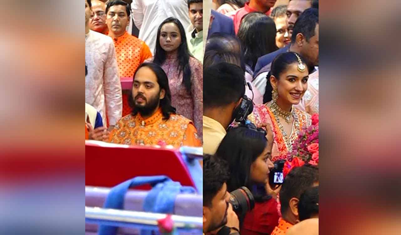 Stunning Photos from Anant Ambani, Radhika Merchant’s Mameru Ceremony