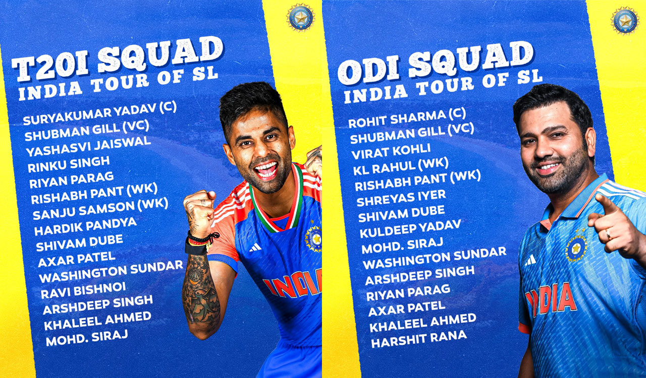 Suryakumar Yadav to lead India in Sri Lanka for T20s, Rohit Sharma returns as ODI skipper