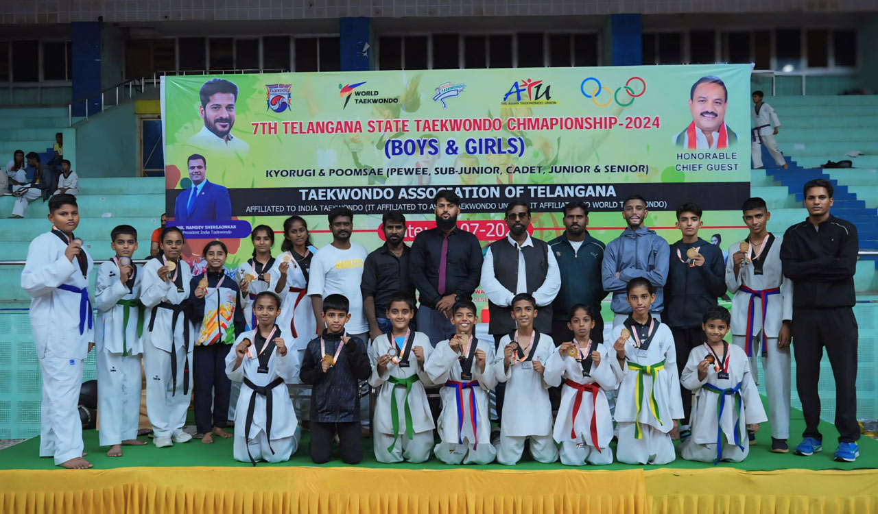 Triumph Taekwondo Academy in Medchal wins 12 golds