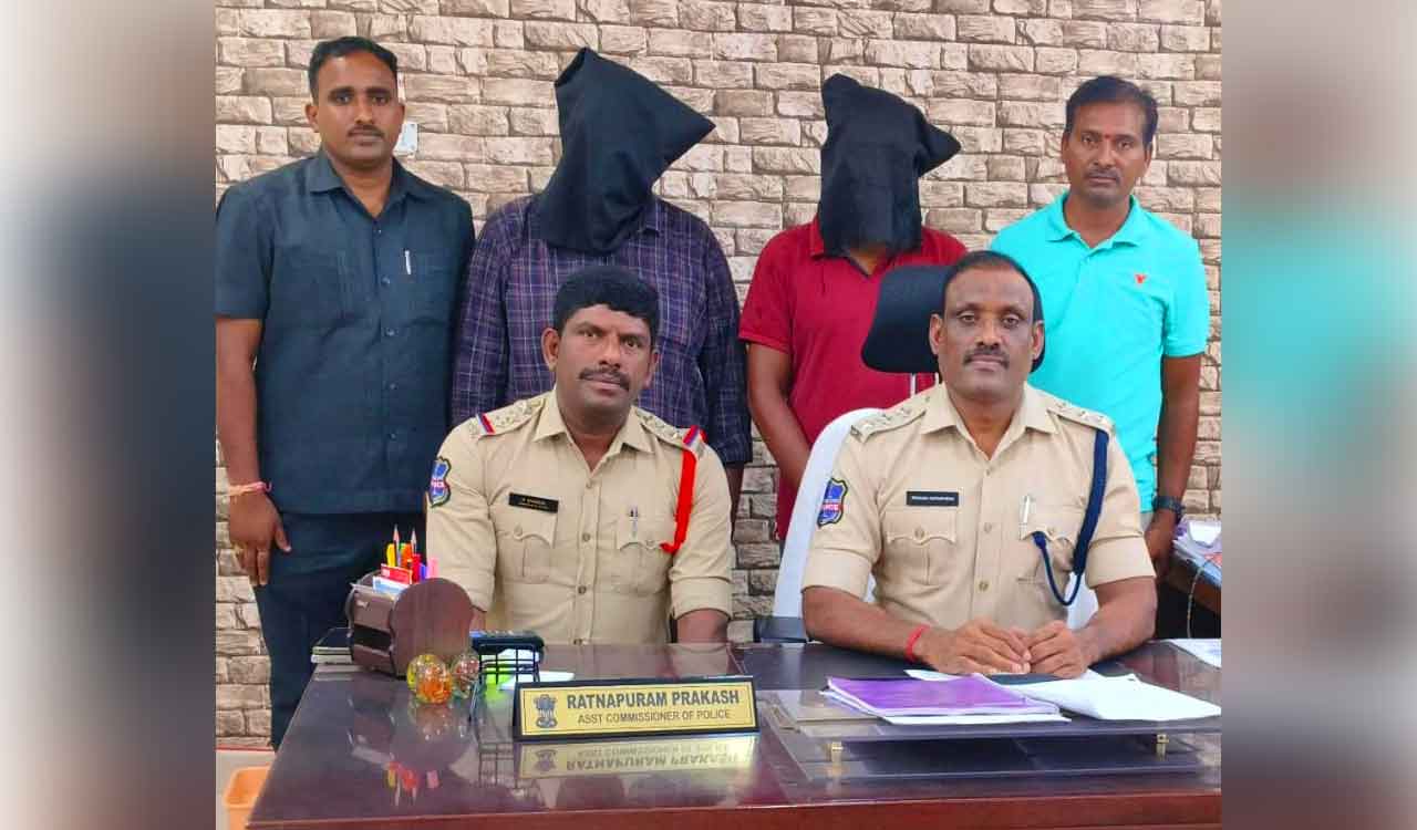 Two employees of cash loading company held for swindling Rs 1.25 Cr in Mancherial