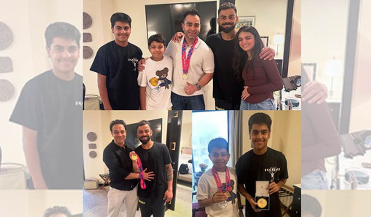 Virat Kohli celebrates T20 World Cup victory with family in Delhi ...