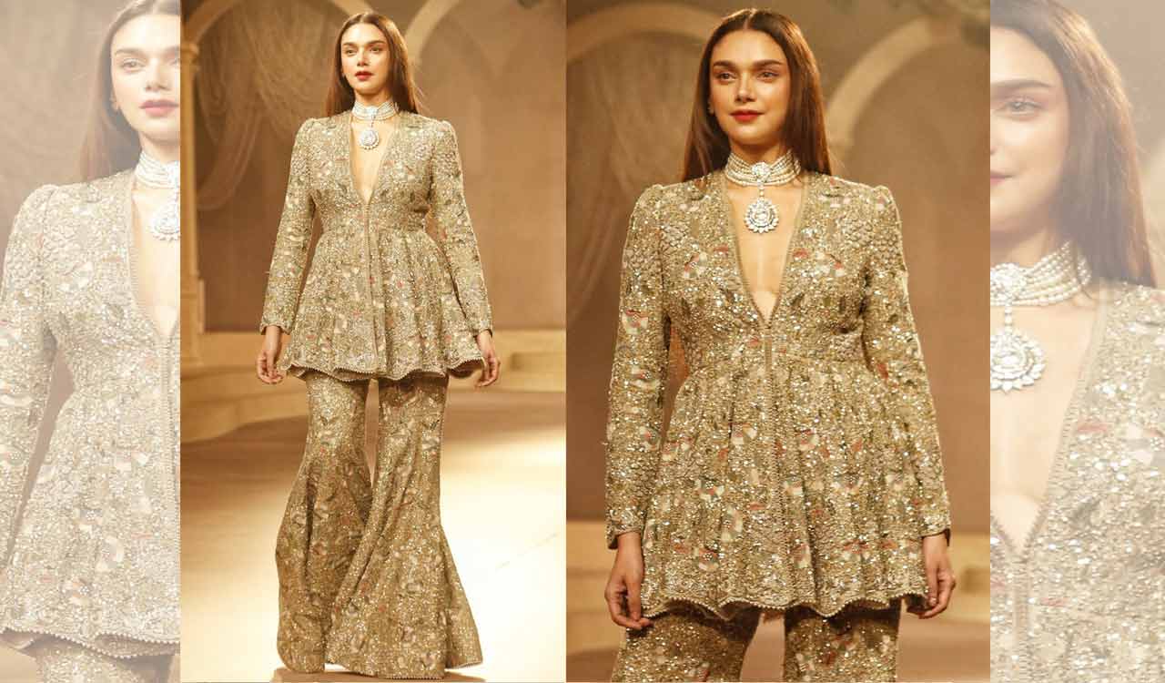 ICW: Aditi Rao Hydari says the ‘collection is so rooted in India & its traditions’