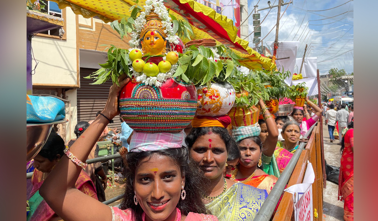Hyderabad celebrates bonalu with fervour