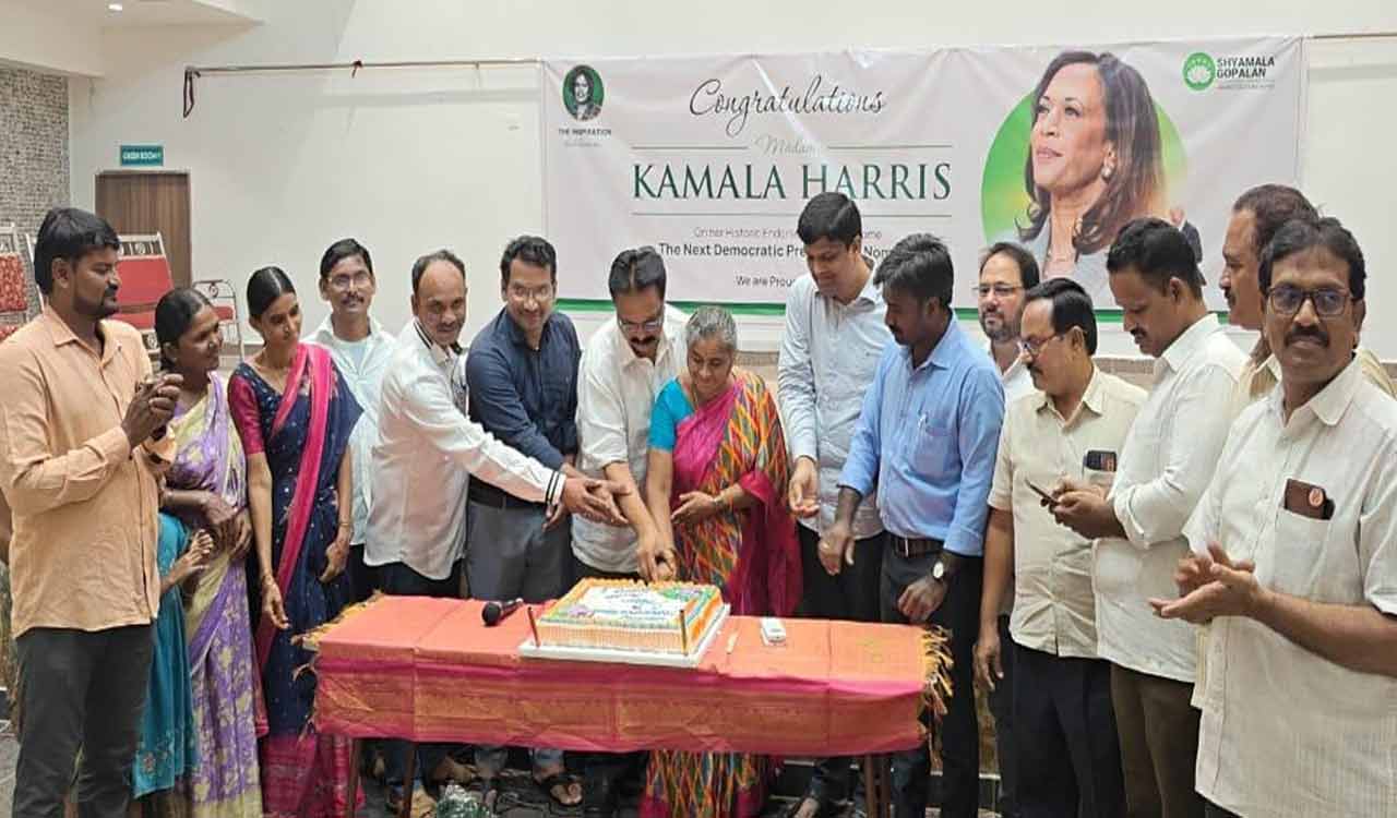 Kothagudem: SGEF celebrates as Kamala Harris moves towards Democratic presidential nomination