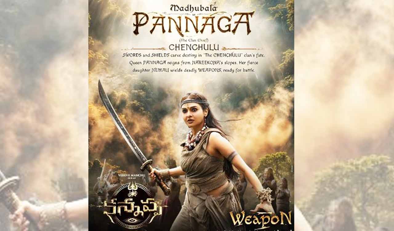 Madhubala plays Pannaga in Vishnu Manchu-starrer ‘Kannappa’