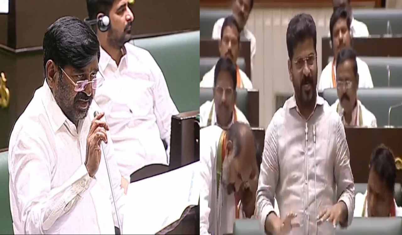 Hyderabad: War of words between Revanth Reddy and Jagadish Reddy on power project issue