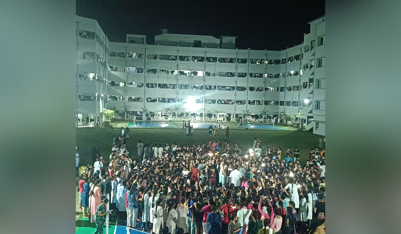 Andhra Pradesh students protest over ‘hidden cameras’ in girls’ washroom; Minister Lokesh orders enquiry 