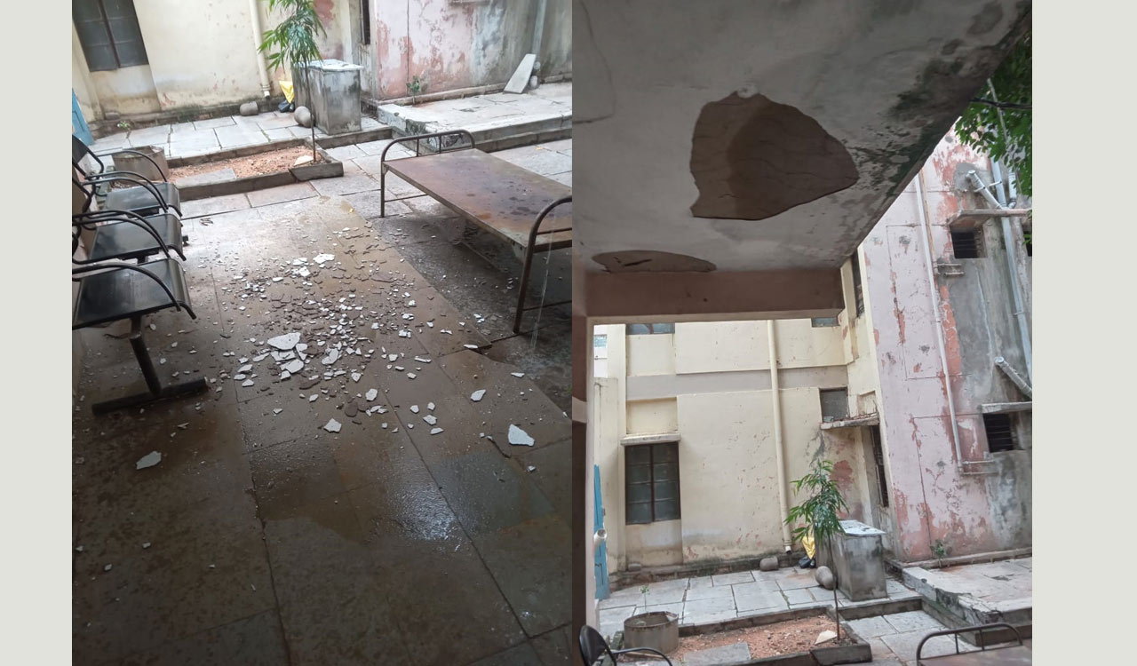 After indoor pool in mess, ceiling collapses in OU hostel