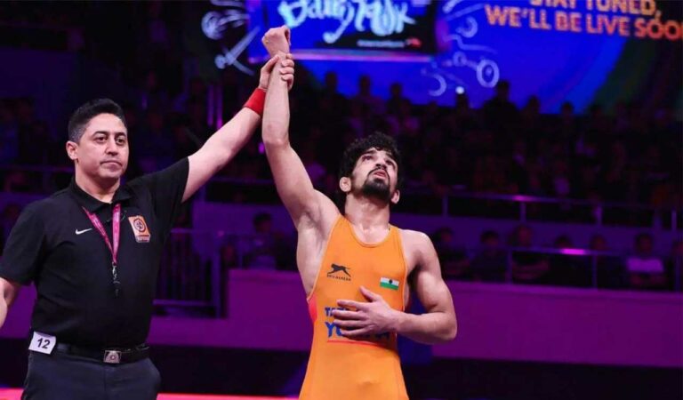 This was Aman's second successive win via technical superiority. Earlier, he defeated European Championships gold medallist Vladimir Egorov of North Macedonia to make it to the last-eight stage