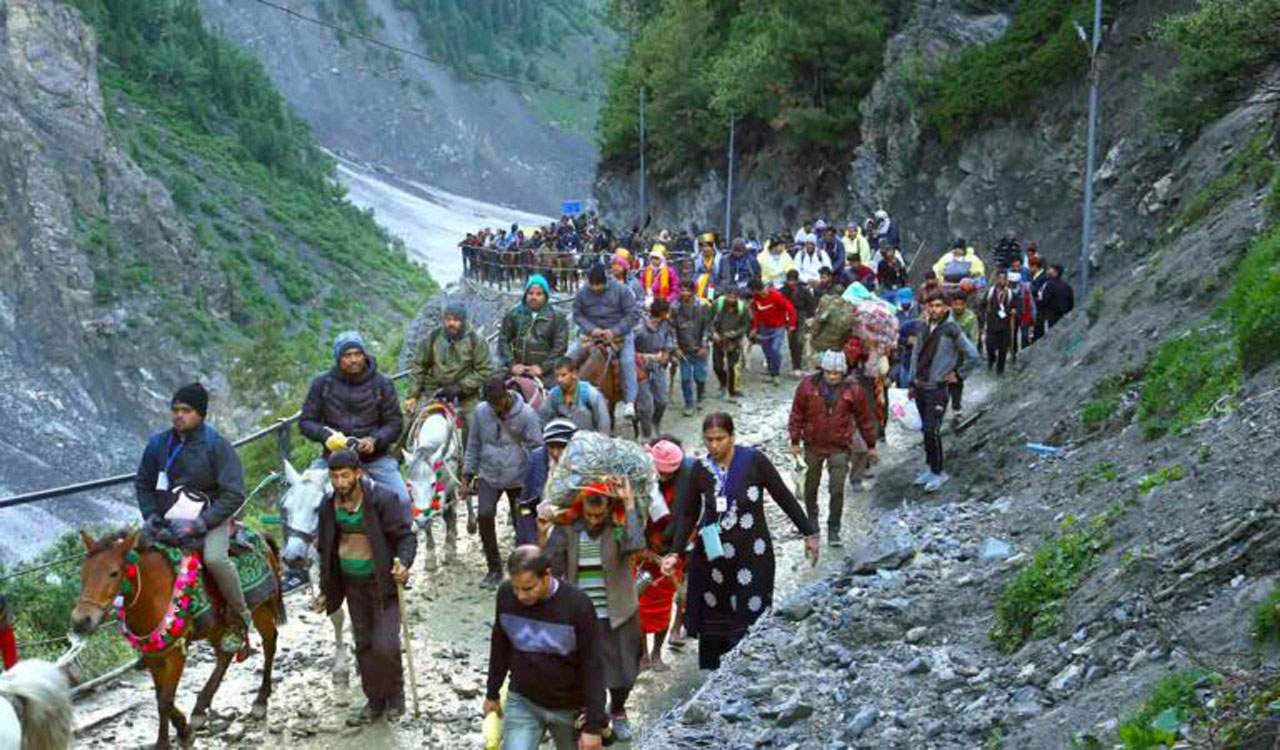 Amarnath Yatra suspended for a day as ‘precautionary measure’
