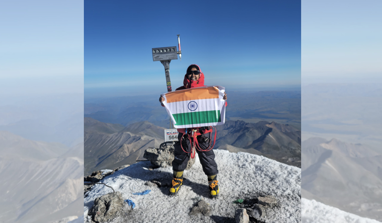 Telugu NRI from Saudi Arabia scales Europe’s highest mountain