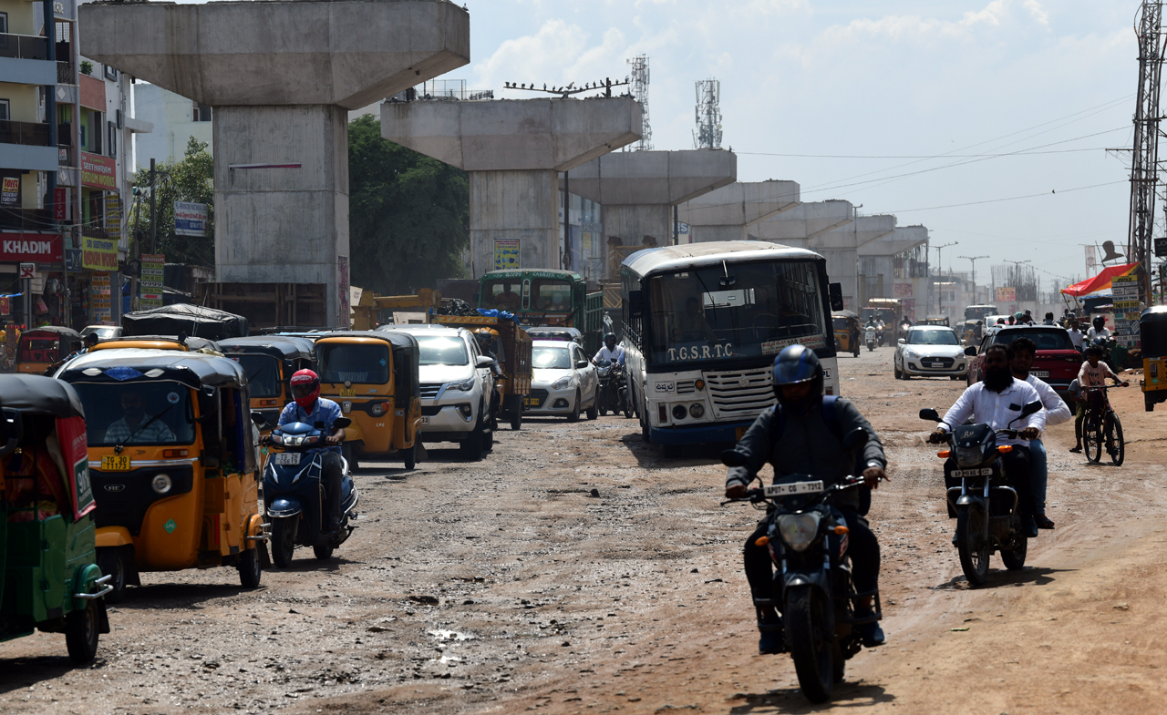 Hyderabad Rains: Battered roads in city turn hazardous for commuters